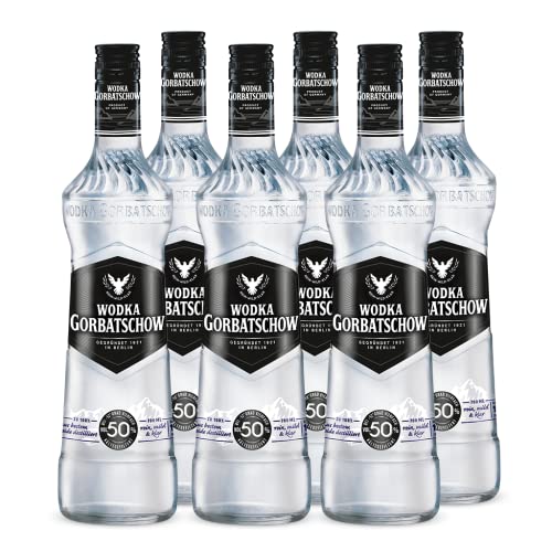 Wodka Gorbatschow 50 Prozent vol. (6 x 0,7 l) Premium Vodka - charakteristisch mild und klar, mit höherem Alkoholgehalt für ein noch intensiveres Geschmackserlebnis von Freixenet