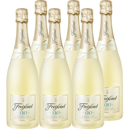 Freixenet Alcohol Free 0,0% (6x0,75l) Schäumendes Getränk aus alkoholfreiem Wein, prickelnde, alkoholfreie 0,0% Alternative zu Sekt, Cava oder Champagner, vollmundig, fruchtig und kalorienreduziert von Freixenet