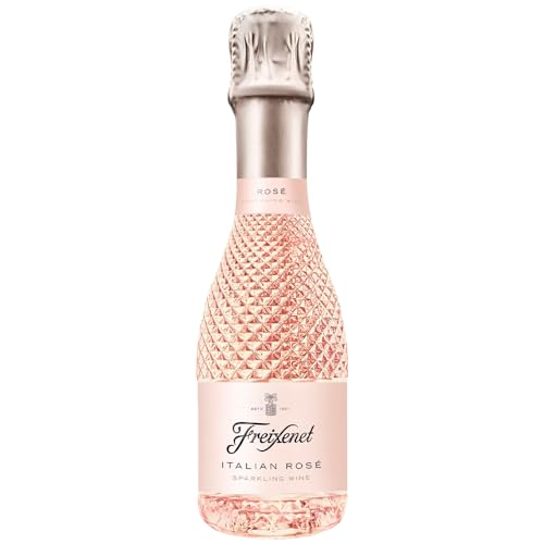 Freixenet Italian Rosé Extra Trocken (1 x 0,2 l) italienischer Spumante in einer eleganten Designerflasche; im Kleinformat ideal für unterwegs; mit dem Geschmack süßer roter Früchte von Freixenet