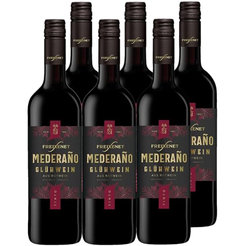 Freixenet Mederaño Glühwein Rot Lieblich (6 x 0,75 l) fruchtig-würziger roter Glühwein; als Geschenk zu Weihnachten oder Adventszeit; für Feuerzangenbowle; auf den Christkindl-Markt, Weihnachtsmarkt von CHICHL