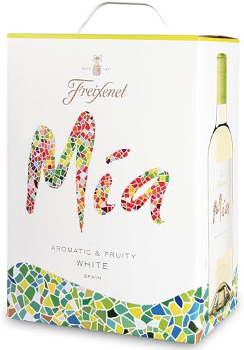 Freixenet Mia Blanco Bag-in-Box (1 x 3,0 l) Spanischer Weißwein in Großpackung; lieblich, fruchtig-frisch und lebendig; zu leichten Fischgerichten und spanischen Tapas von Freixenet