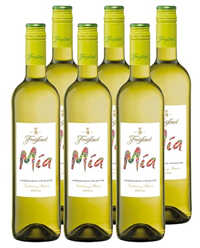 Freixenet Mia Blanco Weißwein Lieblich (6 x 0,75 l) - Lieblicher Weißwein aus Spanien, Spanischer Wein, fruchtig-frisch und jugendlich lebendig, zu Fisch, Meeresfrüchten oder Tapas von Freixenet