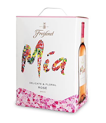 Freixenet Mia Rosado Bag-in-Box (1 x 3,0 l) Spanischer Roséwein in Großpackung; halbtrocken; jugendlich lebendig und fruchtig-frisch im Geschmack; zu Meeresfrüchten, Fisch von Freixenet
