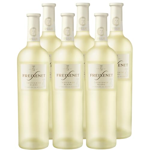 Freixenet Sauvignon Blanc Weißwein Trocken (6 x 0,75 l) Spanischer Wein in edler Premium-Flasche, Spanish Wine Collection, trocken, vegan, perfekt zu Fisch und Meeresfrüchten von Freixenet