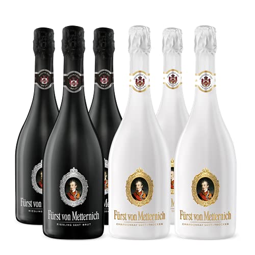 Hochzeitspaket "Fürst von Metternich" 6x 0,75l - Fürst von Metternich Chardonnay & Fürst von Metternich Riesling Brut von Freixenet