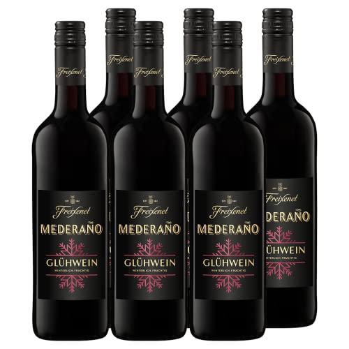 Mederaño Glühwein Rot (6 x 0,75 l) - der perfekte Begleiter für die kalte Jahreszeit von Freixenet