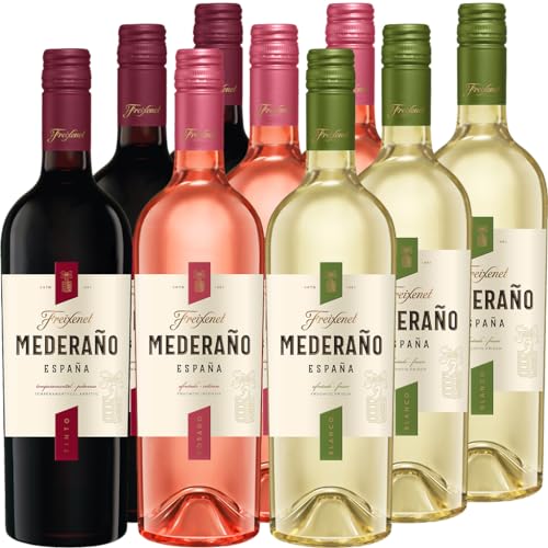 Mischpaket Freixenet Mederaño "3x Mederaño Tinto, 3x Mederaño Blanco, 3x Mederaño Rosado" (9x0,75 l) - spanischer Wein für jeden Anlass von Freixenet