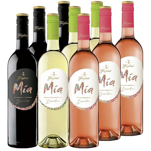 Mischpaket spanische Weine Freixenet Mia (9x0,75 l) - 3x Mia Tinto, 3x Mia Blanco, 3x Mia Rosado von Freixenet