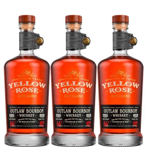 Yellow Rose Outlaw Bourbon 46% vol (3x 0,7 l) von Freixenet