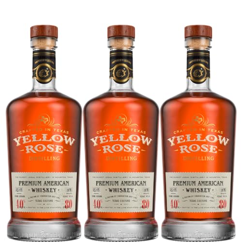 Yellow Rose Premium American Whiskey 40% vol (3 x 0,7 l) von Freixenet