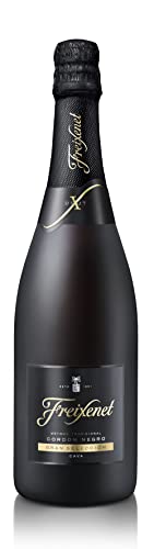 Freixenet Cava Córdon Negro Brut (1 x 0,75 l) - Edler, spanischer Qualitätsschaumwein, fruchtig und herb mit zarten Hefe- und Honigaromen, Traditionelle Flaschengärung von Freixenet