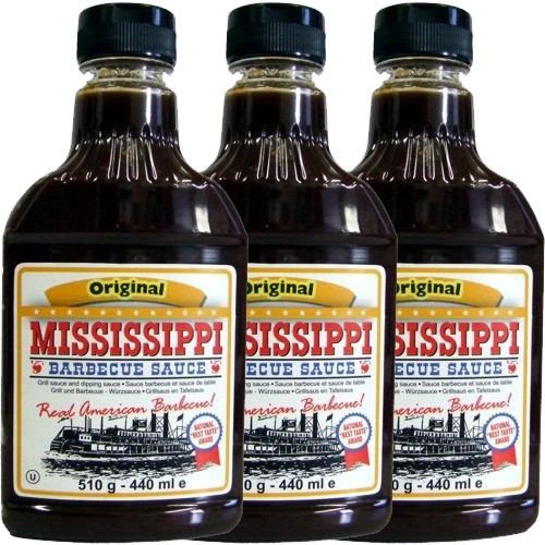 Mississippi Barbecue Sauce 'Original' 3 x 440ml (Grill-Sauce) von Mississippi