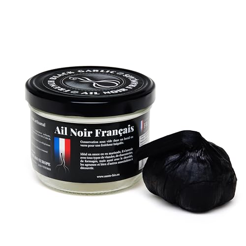 French Black Garlic - Kopf französischer schwarzer Knoblauch aus Piolenc - Hochwertige kulinarische Zutat - Natürlicher Antioxidant, Reich an Vitaminen und Spurenelementen - 80 Gramm French Black Garlic - Kopf französischer schwarzer Knoblauch aus Piolenc - Hochwertige kulinarische Zutat - Natürlicher Antioxidant, Reich an Vitaminen und Spurenelementen - 80 Gramm von French Black Garlic