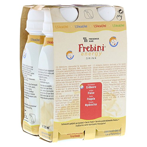 Frebini Energy DRINK Erdbeere, 4X200 ml Frebini Energy DRINK Erdbeere, 4X200 ml von Fresenius Kabi
