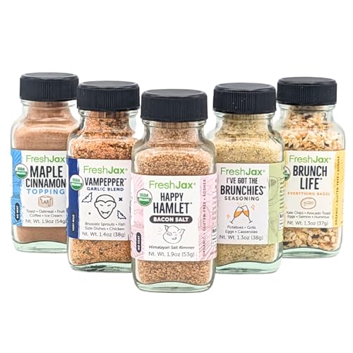 FreshJax Gourmet Gewürze und Gewürze, Geschenkbox (5er Set) (Sunrise Geschenkset) von FreshJax