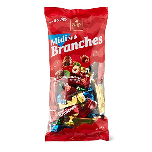 Frey Branches Classic Midi Schokoriegel 650g-Pack - Milchschokoladen-Riegel mit Haselnusscremefüllung einzeln verpackt - Schweizer Schokolade - Großpackung 650g - UTZ-zertifiziert Frey Branches Classic Midi Schokoriegel 650g-Pack - Milchschokoladen-Riegel mit Haselnusscremefüllung einzeln verpackt - Schweizer Schokolade - Großpackung 650g - UTZ-zertifiziert von Frey