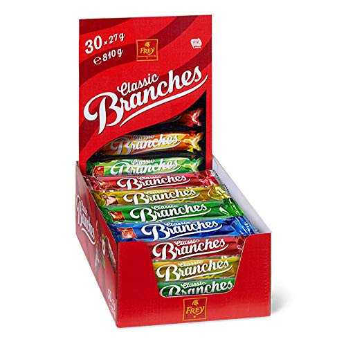 Frey Branches Milk Schokoriegel 30er-Pack - Milchschokoladen-Riegel mit Haselnusscremefüllung - Schweizer Schokolade - Großpackung 30 Stück à 27g einzeln verpackt / 810 g - UTZ-zertifiziert Frey Branches Milk Schokoriegel 30er-Pack - Milchschokoladen-Riegel mit Haselnusscremefüllung - Schweizer Schokolade - Großpackung 30 Stück à 27g einzeln verpackt / 810 g - UTZ-zertifiziert von Frey