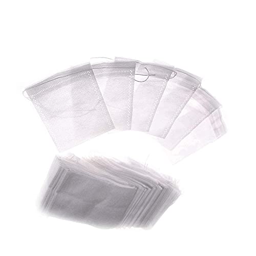 Filterbeutel, Einweg-Teebeutel,Leerer Filter,Vliesstoff-Teebeutel mit Schnur 2.75 * 3.54 inch 100pcs von Fridays