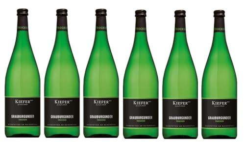 6x 1,0l - 2022er - Friedrich Kiefer - Grauburgunder - LITER - Qualitätswein Pfalz - Deutschland - Weißwein trocken von Friedrich Kiefer
