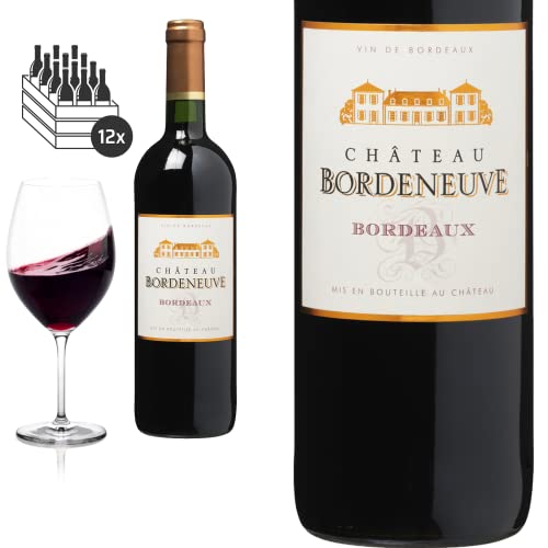 12er Karton 2017 Bordeaux Château Bordeneuve - Rotwein von Friedrich Kroté