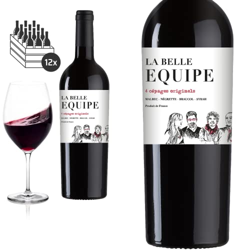 12er Karton 2018 La Belle Équipe von Vinovalie - Rotwein 12er Karton 2018 La Belle Équipe von Vinovalie - Rotwein von Baron-Fuente