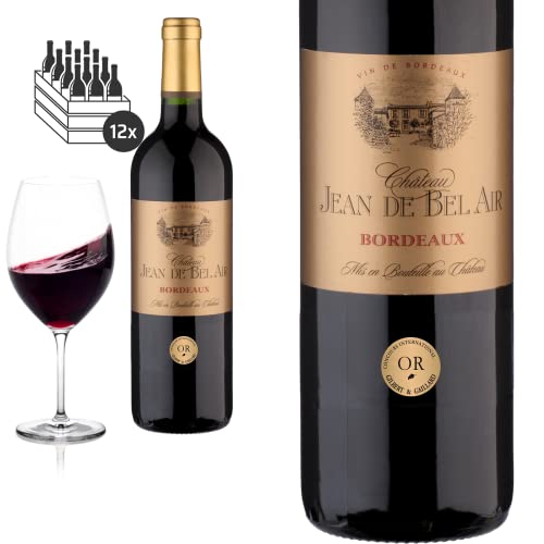 12er Karton 2019 Bordeaux trocken von Château Jean de Bel Air - Rotwein von Baron-Fuente