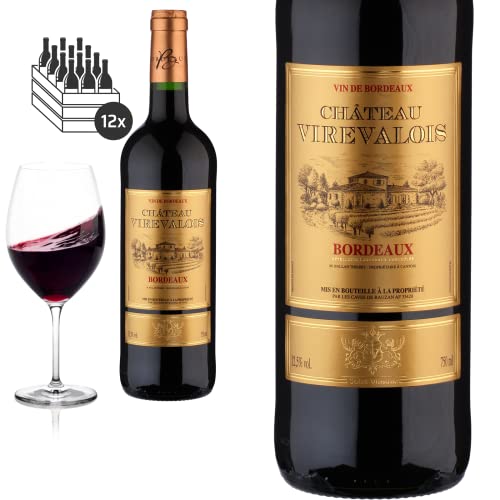 12er Karton 2019 Bordeaux von Château Virevalois - Rotwein von Friedrich Kroté