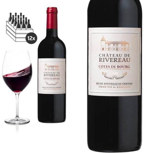 12er Karton 2019 Côtes de Bourg von Château de Riverau - Rotwein von Friedrich Kroté