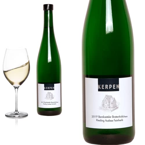 12er Karton 2019 Riesling Auslese feinherb Bernkasteler Brathöfchen von Weingut Kerpen - Weißwein von Friedrich Kroté