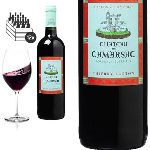 12er Karton 2020 Bordeaux Supérieur Vieilles Vignes von Château de Camarsac - Rotwein von Friedrich Kroté