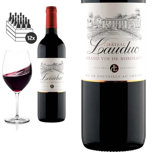 12er Karton 2020 Bordeaux Superieur trocken von Château Lauduc Rotwein von Friedrich Kroté
