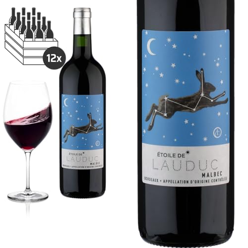 12er Karton 2020 Malbec Bordeaux Etoile de Lauduc trocken von Château Lauduc - Rotwein von Baron-Fuente