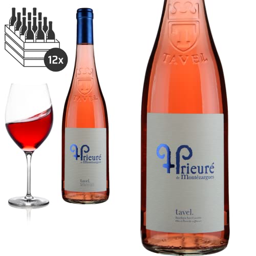 12er Karton 2021 Bio Tavel Prieuré de Montézargues von Domaine Prieuré - Roséwein von Friedrich Kroté