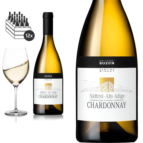 12er Karton 2021 Chardonnay DOC Südtirol von Kellerei Bozen/Gries - Weißwein von Friedrich Kroté