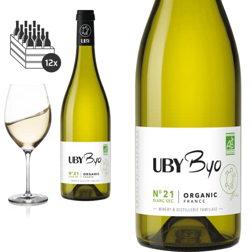 12er Karton 2022 BIO Uby N° 21 Blanc Sec von Domaine d'Uby - Weißwein von Baron-Fuente