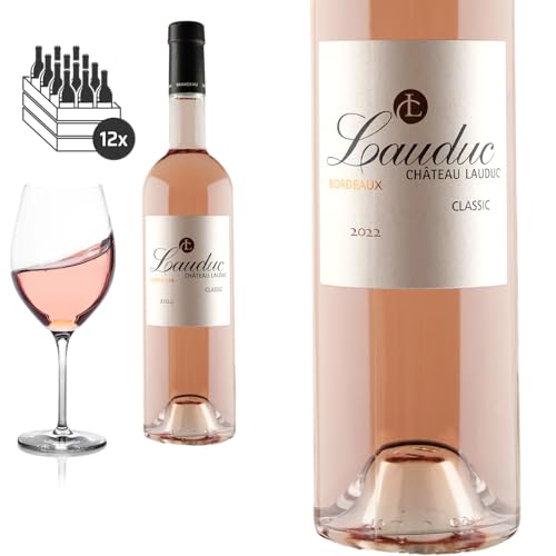 12er Karton 2022 Bordeaux ROSÉ - Classic - trocken von Château Lauduc - Roséwein 12er Karton 2022 Bordeaux ROSÉ - Classic - trocken von Château Lauduc - Roséwein von Baron-Fuente