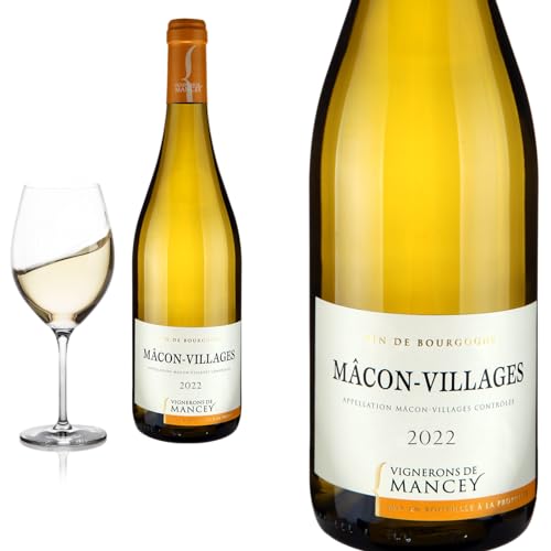 12er Karton 2022 Mâcon Villages Les Vignerons de Mancey - Weißwein von Friedrich Kroté