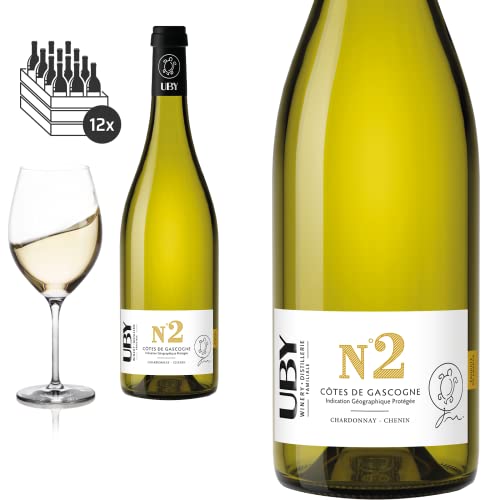 12er Karton 2022 Uby N° 2 Chardonnay Chenin von Domaine d'Uby - Weißwein von Friedrich Kroté
