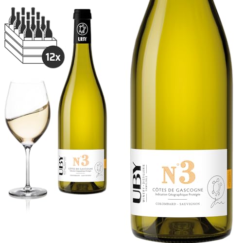 12er Karton 2022 Uby N° 3 Colombard - Sauvignon von Domaine d'Uby - Weißwein von Baron-Fuente