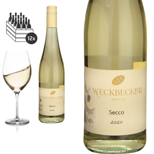 12er Karton Secco Mosel trocken von Weingut Weckbecker - Weißwein von Friedrich Kroté