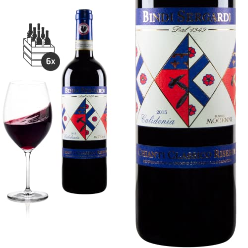 6er Karton 2015 Chianti Classico Calidonia Riserva DOCG von Bindi Sergardi - Rotwein von Baron-Fuente