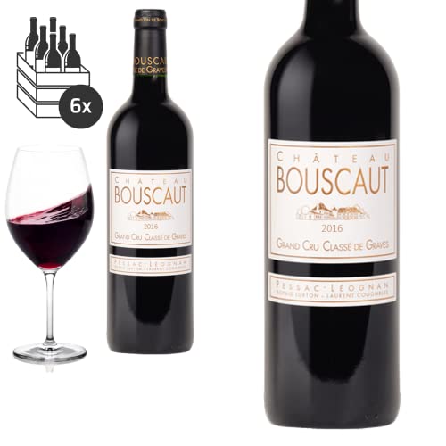 6er Karton 2016 Château Bouscaut Pessac-Léognan Grand Cru Classé de Graves - Rotwein 6er Karton 2016 Château Bouscaut Pessac-Léognan Grand Cru Classé de Graves - Rotwein von Baron-Fuente