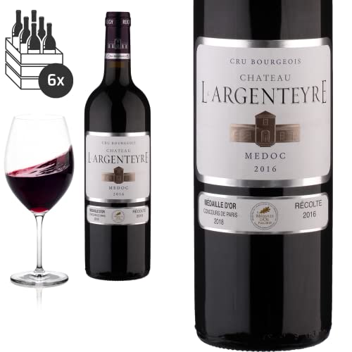 6er Karton 2016 Médoc Cru Bourgeois von Château L'Argenteyre - Rotwein 6er Karton 2016 Médoc Cru Bourgeois von Château L'Argenteyre - Rotwein von Baron-Fuente