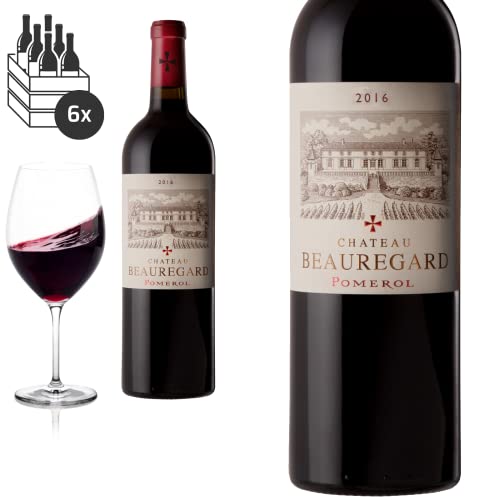 6er Karton 2016 Pomerol Château Beauregard Bio Rotwein von Baron-Fuente