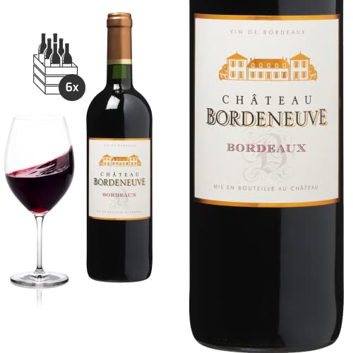 6er Karton 2017 Bordeaux Château Bordeneuve - Rotwein von Baron-Fuente
