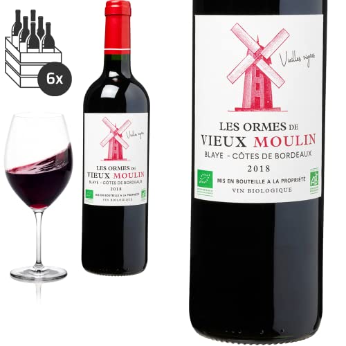 6er Karton 2018 Bio Blaye Côtes de Bordeaux von Les Ormes de Vieux Moulin - Rotwein 6er Karton 2018 Bio Blaye Côtes de Bordeaux von Les Ormes de Vieux Moulin - Rotwein von Baron-Fuente