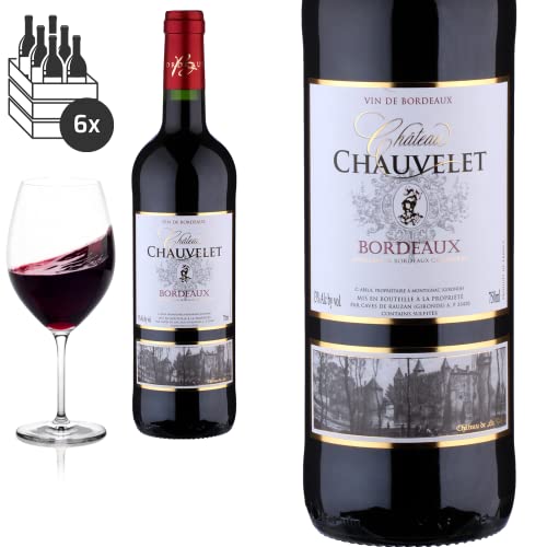 6er Karton 2018 Bordeaux von Château Chauvelet - Rotwein von Friedrich Kroté