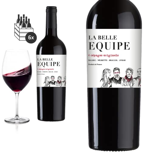 6er Karton 2018 La Belle Équipe von Vinovalie - Rotwein 6er Karton 2018 La Belle Équipe von Vinovalie - Rotwein von Baron-Fuente