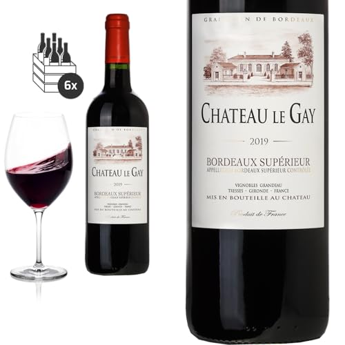 6er Karton 2019 Bordeaux Supérieur von Château le Gay - Rotwein von Friedrich Kroté