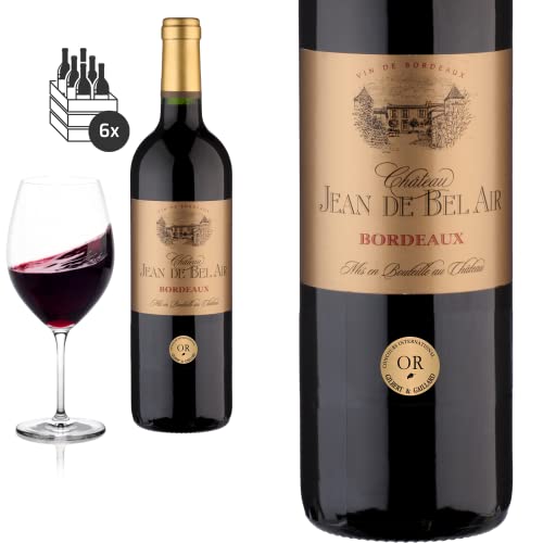 6er Karton 2019 Bordeaux trocken von Château Jean de Bel Air - Rotwein von Baron-Fuente